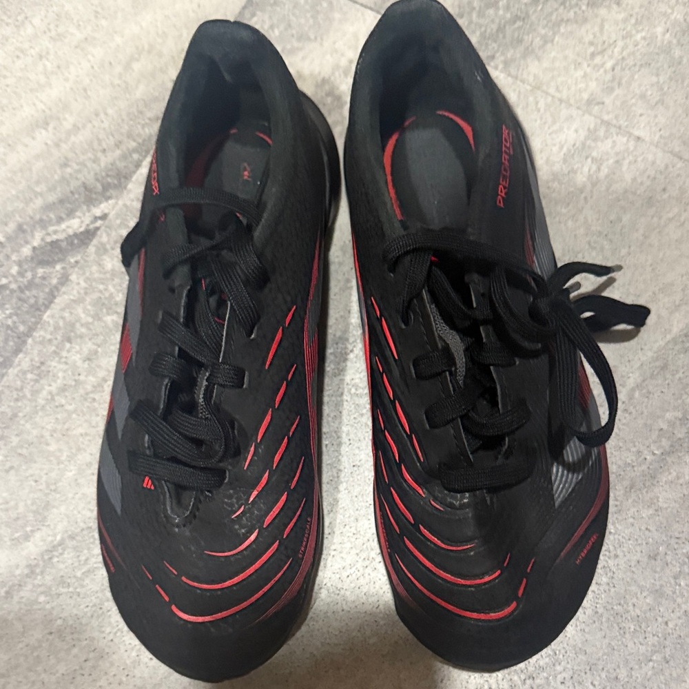 adidas Kids Black and Red Sneakers